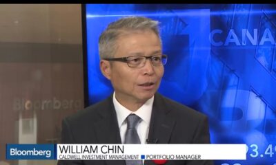 Image of William Chin on Bloomberg TV discussing global bond markets, Nov. 13, 2016.